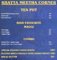 Khatta Meetha Corner menu 1