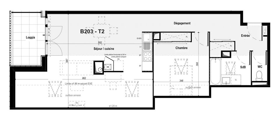 Vente appartement 2 pièces 59 m² à Biscarrosse (40600), 275 000 €