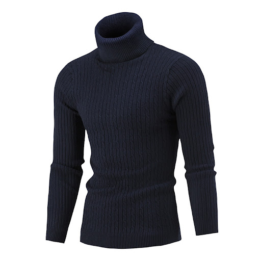 Title 7, Womens Slim-Fit Twist Knit Sweater, High Neck ...