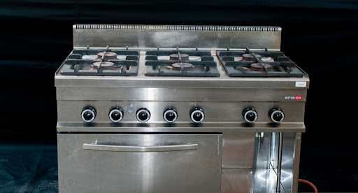 Verrijken oriëntatie twee weken Gasvuur huren - 6 bekken met oven op gas - Party Eventing. Easy Food  Solutions