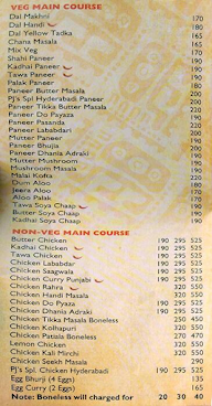 Punjab junction menu 6