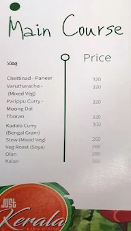 Just Kerala menu 6