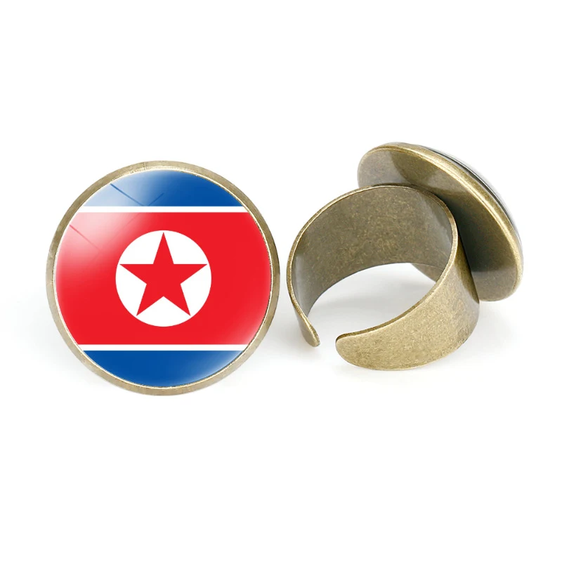 Title 3, Anillo Abierto Vintage con Banderas Nacionales ...