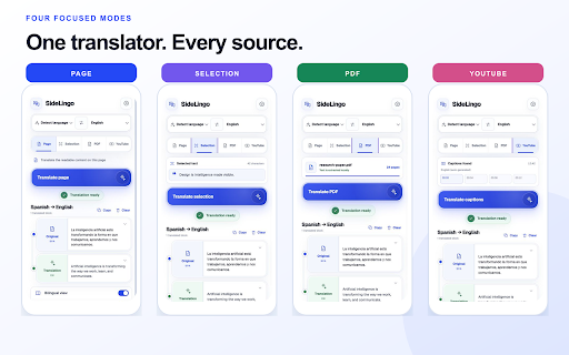SideLingo — AI Web Translator screenshot 2