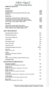 Anacapri Bar & Restaurant menu 1