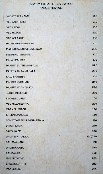 Zaatar Multicuisine Restaurant menu 