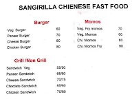 Sangrila Burgers menu 1