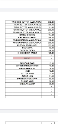 Golmorich menu 4