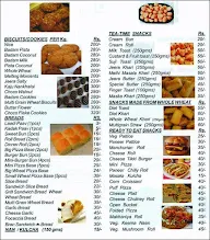 Mother's Bakery menu 1