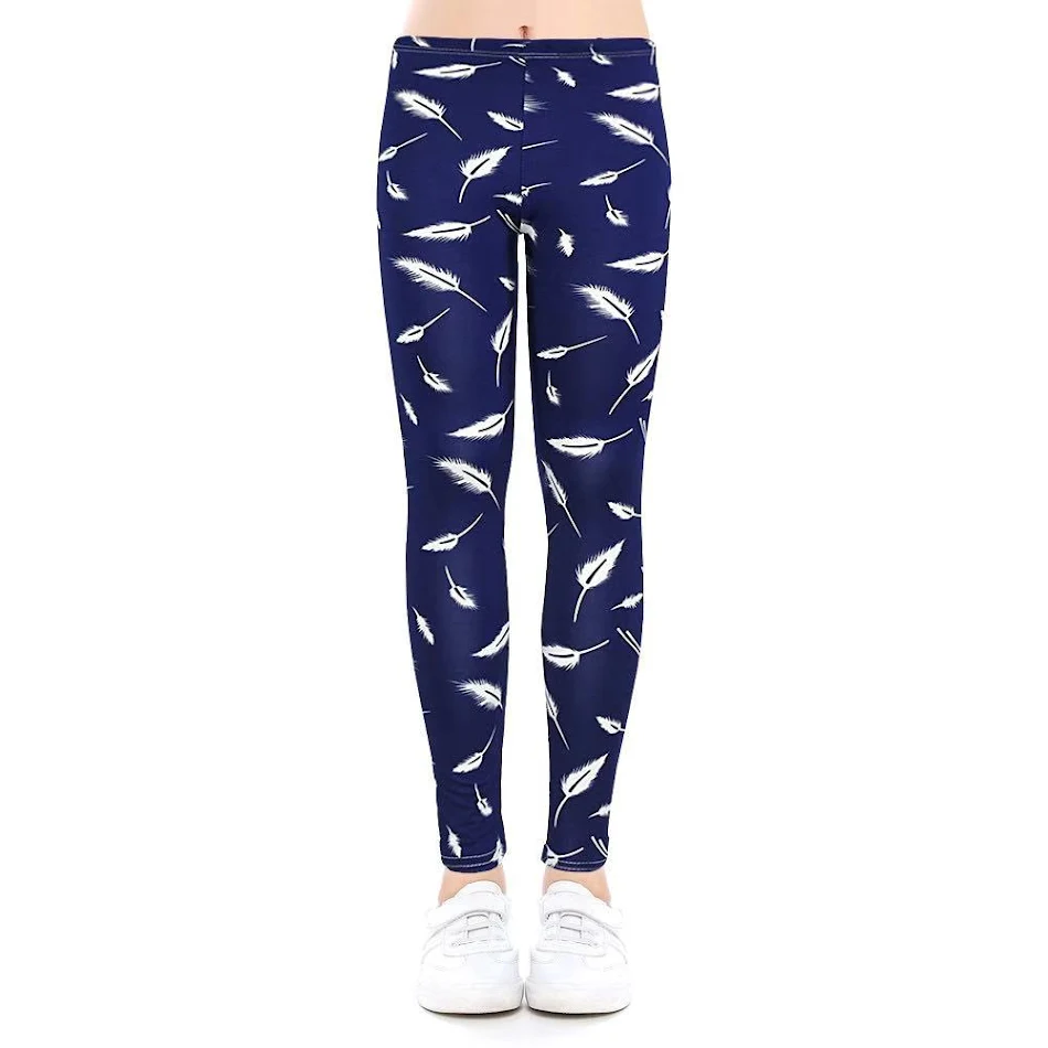 Leggings pour filles à imprimé mignon et tendance. Pantalons de yoga et d'entraînement confortables, parfaits pour les filles actives et stylées, adaptés à toute occasion.