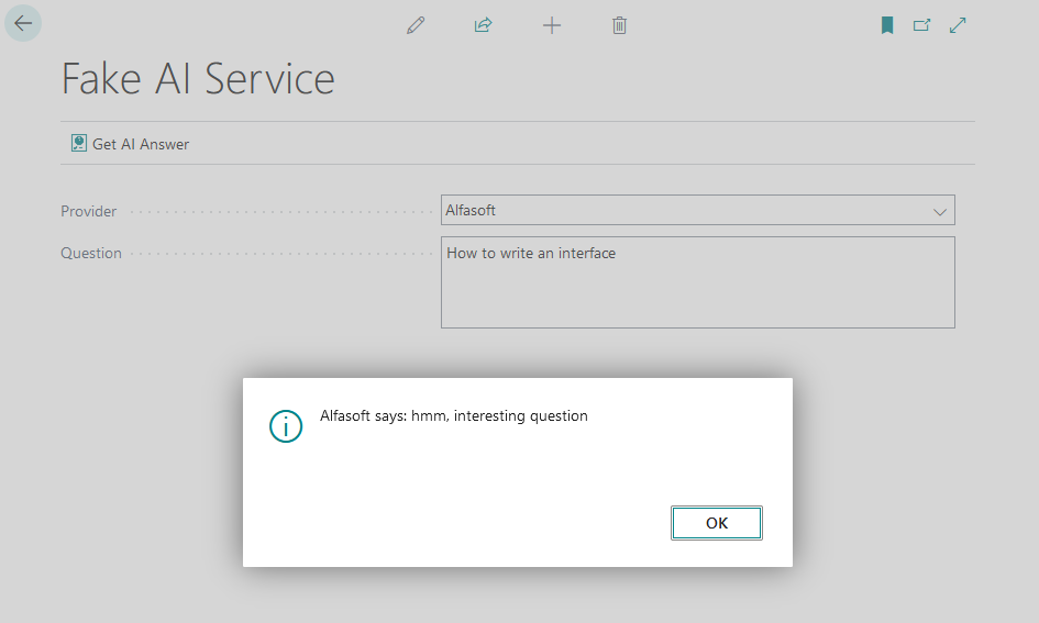 Service answers are now based on the specified provider
