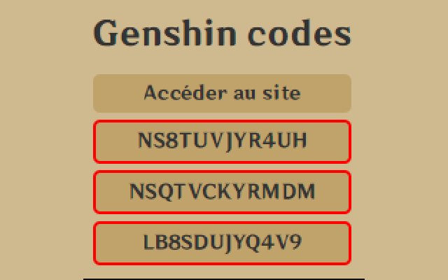 Genshin Codes Preview image 0