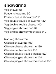 Shawarma King menu 1