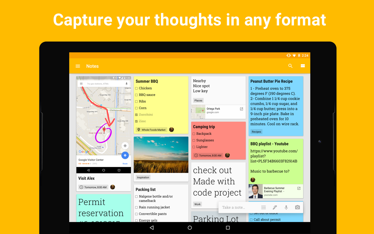 Aplicación Google Keep