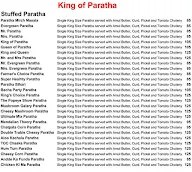 King Of Paratha menu 3