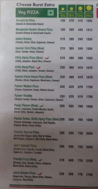 Pizzaria House menu 1