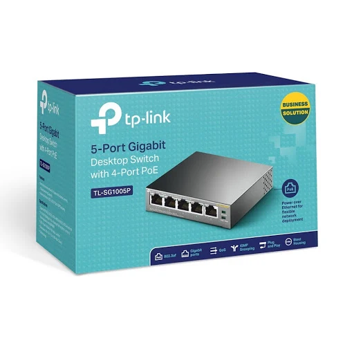 Switch PoE TPLink 5P TL-SG1005P