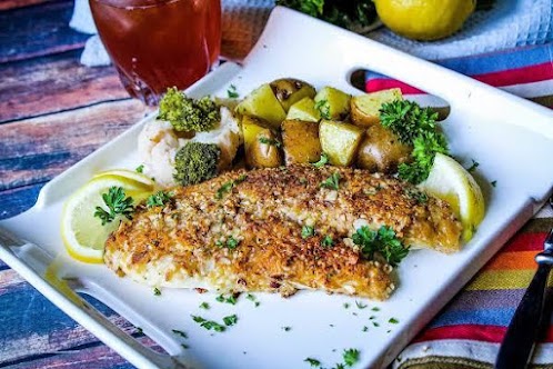 Almond Crusted Tilapia for Two