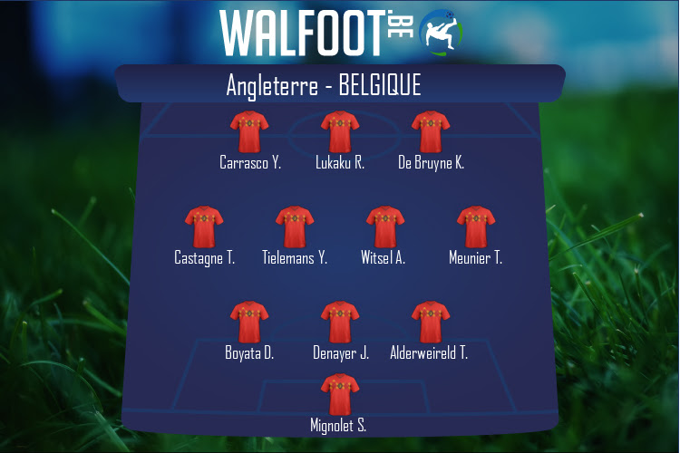 Composition Belgique | Angleterre - Belgique (11/10/2020)