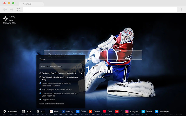 Montreal Canadiens NHL HD New Tabs Theme