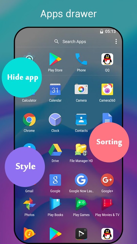 Super P Launcher for P 9.0 launcher, theme