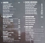 The Chocolate Smith menu 3