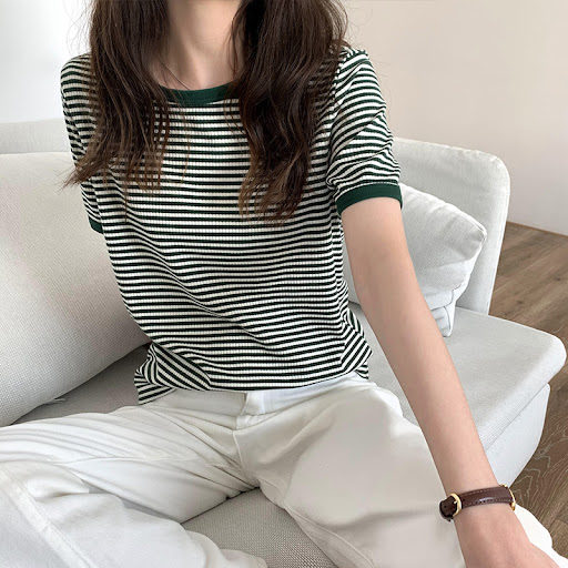 Title 2, New Korean Version Of Loose Womens Round Neck ...