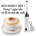 Máy Tạo Bọt Cafe Sạc Điện Chính Hãng