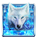 Blue Fire Wolf Keyboard Theme 10001009 APK Herunterladen