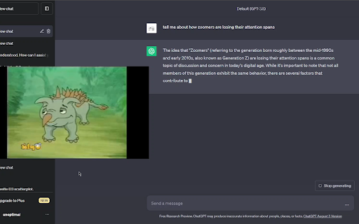 ChatGPT YouTube Player