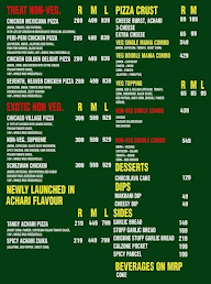 Shimago Pizzeria menu 2