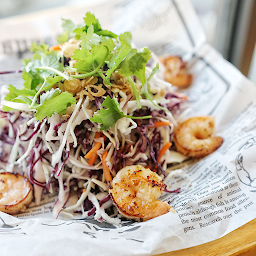 Viet Slaw with Sautéed Shrimps