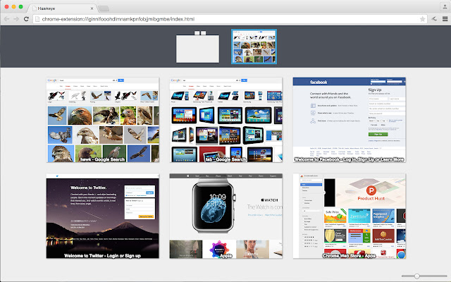 Hawkeye - Intuitive Tab Manager chrome extension