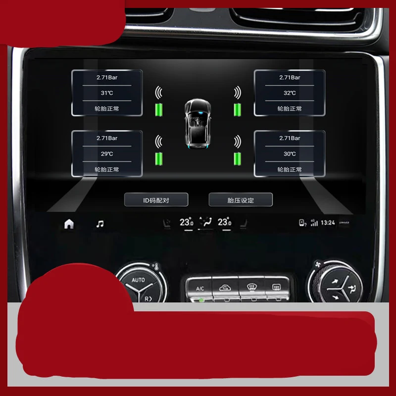 Système intelligent de surveillance de la pression des pneus en temps réel pour voitures et machines, sécurité optimale.