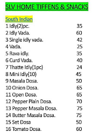 Slv Home Tiffens & Snacks menu 3