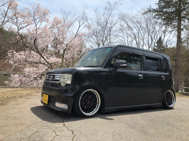 ムーヴコンテの桜と愛車・蓼科湖・愛車でおでかけ・いい天気・キャンバーに関するカスタム事例の投稿画像1枚目