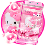 Pink Princess Kitty Doll Launcher Theme ? Apk