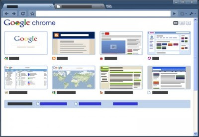 Glossy Blue chrome extension