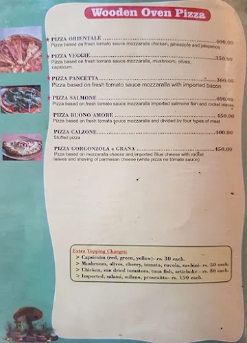 Buon Appetito menu 