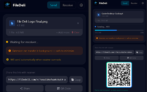 FileDeli — P2P Encrypted Transfer screenshot 3