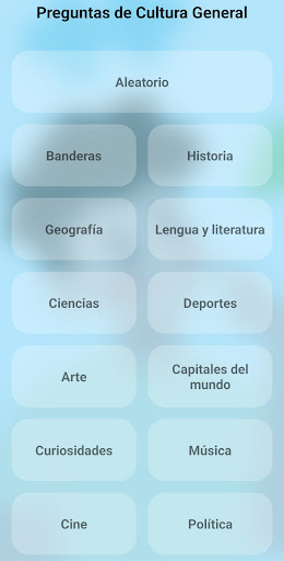 Screenshot Preguntas de Cultura General