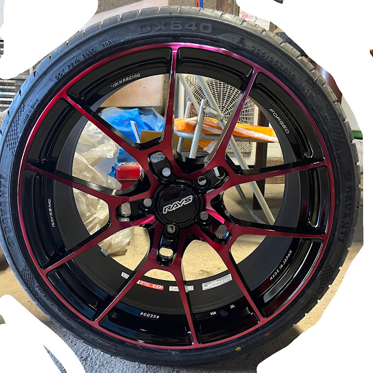 GRヤリスのGRヤリス・RAYS VOLKRACING・G025・もうすぐ納車・ホイール交換に関するカスタム事例の投稿画像1枚目