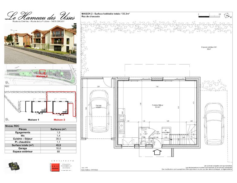 Vente maison 5 pièces 133 m² à Groisy (74570), 605 000 €