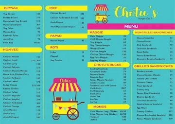 Chotu's menu 