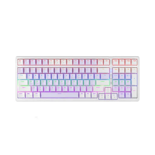 Bàn phím cơ Gaming Newmen GM328 Purple-White, Red Switch