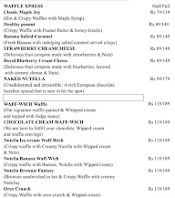 Waffle Xpress menu 2