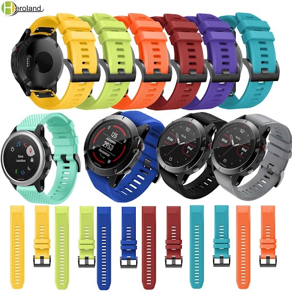 Dây Đeo Silicon Cho Đồng Hồ Thông Minh Garmin Fenix 6X Fenix 6 Fenix 6S (26 22Mm)