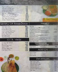 Madras Dosa House menu 4