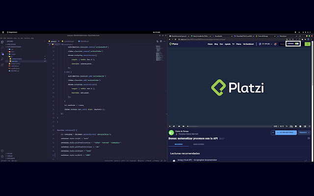 Platzi Full Mode chrome extension