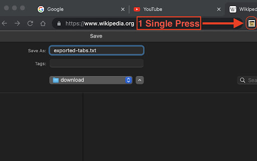 Export Tabs